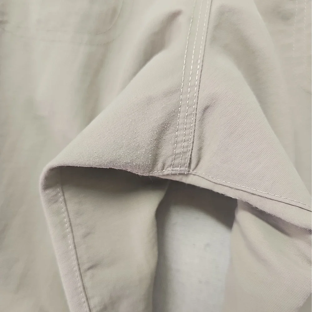 The North Face Pants Men's Medium Beige Nylon Convertible Hiking Outdoor NO BELT